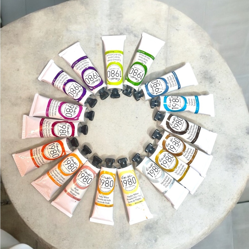 NEW Gamblin 1980 Oil Paint Lot Bundle of 17 Tubes of Painting Colors